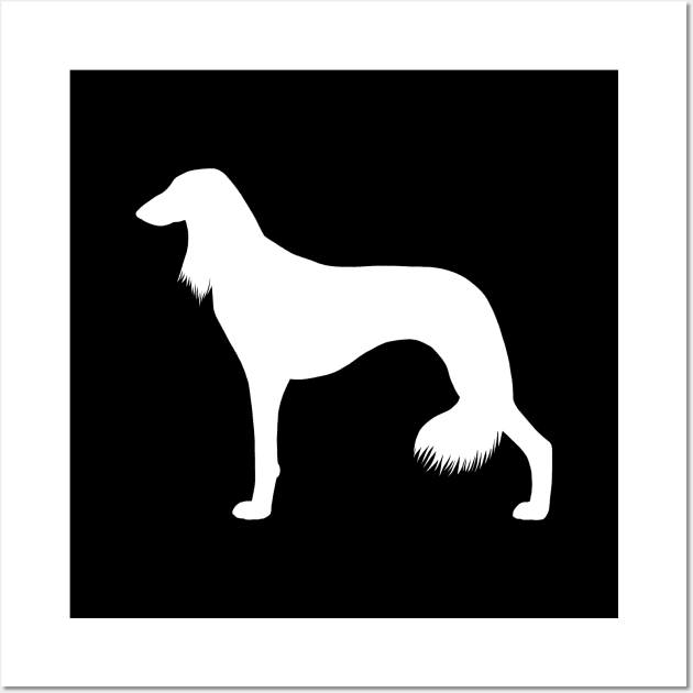 Saluki Dog Silhouette Wall Art by Coffee Squirrel